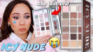 HUDA BEAUTY ICY NUDE PALETTE!! THE LAST ONE EVER BOOOO 