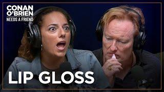 Conan Tries Sona’s “Delicious” Lip Gloss | Conan O'Brien Needs A Friend