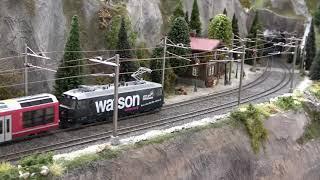 Schweizer Modelleisenbahn in Spur H0 (1:87) – Modellbahn gebaut von Familie Dumler