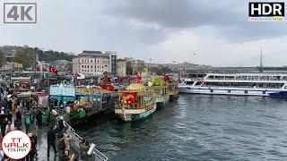 Eminonu & Sirkeci Walking Tour, Istanbul | 4K HDR