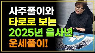 사주와 타로로 보는 2025년 을사년 운세풀이