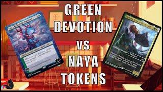 Pioneer Showdown! | Green Devotion vs Naya Tokens