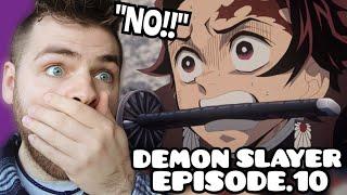 NEZUKO IS A MONSTER??!! | DEMON SLAYER - EPISODE 10 | New Anime Fan! | REACTION