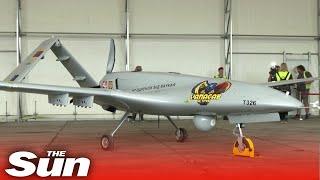 Bayraktar TB2 Turkish combat drone ready to be dispatched to Ukraine