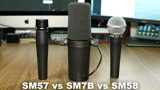 Shure SM57 vs SM58 vs SM7b Comparison (Versus Series)