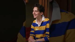 Timothee Chalamet plays it coy about his mustache