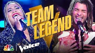 Beautiful Performances from Team Legend's BrittanyBree and Samuel Harness | The Voice Knockouts 2021