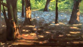 How to Paint Dappled Light - Acrylic Painting