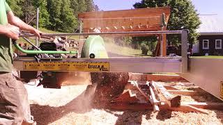 Sawing 8" x 12" Oxen yoke cant with the lucas mill