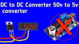 How To Make DC step down voltage converter. DC to Dc converter. 20v to 5v converter. DC converter