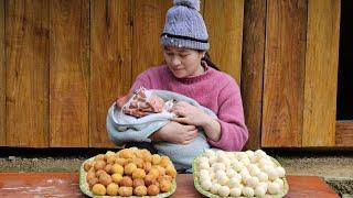 How To Make French Fries - Ly Thi Ca, Bella & Maya Work Together In The Garden