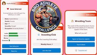 HOW TO COMPLETE THE BRO ATHLETE CHALLENGE | join the investing club | Bitlife