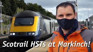 An hour at Markinch: (inc. Scotrail HSTs!)