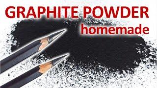 How to make a graphite powder at home