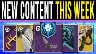 Destiny 2: NEW Content THIS WEEK! - New QUESTS, TFS Patch, Exotic Mission, Echoes Story & Weapons!