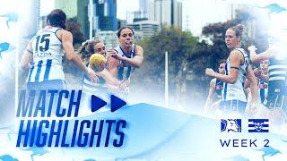 AFLW W2 match highlights: North Melbourne v Geelong