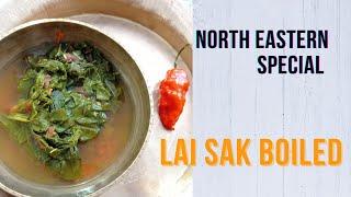 Winter special Lai Patta Recipe I Boil  Green Mustard Leaves Recipe I Northeast Special Lai Sak Boil