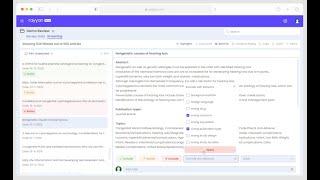 Article Screening in Rayyan | Inclusion - Exclusion Decisions | Auto-scrolling in New Interface