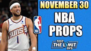 (8-0 RUN!) TOP 5 BEST NBA Player Prop Picks For Prizepicks | Saturday 11/30/2024