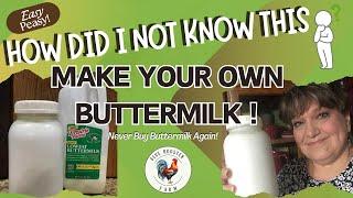 Make Your Own Buttermilk...How Did I Not Know This! So Simple!!