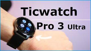 Ticwatch Pro 3 Ultra Smartwatch - Wear OS Flaggschiff mit 2 Displays und mehr Laufzeit - Moschuss.de