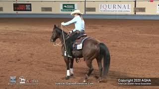 HES NOT BLU RHB shown by SIERRA WALTER   2020 Ford Youth World Working Cow Horse, Finals
