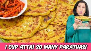 Best Result Wale 1 Cup Atta Gunde Bagair Aloo ke Parathay Recipe in Urdu Hindi - RKK