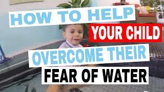 Overcome fear of water Part 1 - Child afraid of water on the face