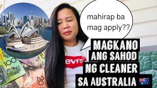 Magkano ang sweldo ng Cleaner sa Australia ? / Pinay in Australia / Fe’s Channel