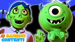 zombie aveva un piccolo mostro | scheletri danzanti | rime di Halloween | Ai Bambini Contenti