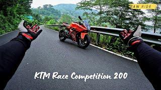 Experiencing Raw Ride of 2024 KTM RC 200 - Raw Underbelly Exhaust Sound.