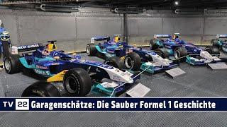 Garagenschätze: Sauber Formel 1 Polygon mit allen Modellen von 1993-2005 in der autobau erlebniswelt