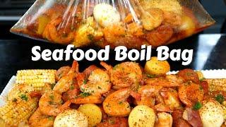 How To Make a Seafood Boil Bag At Home | Easy Shrimp Boil Recipe #MrMakeItHappen #seafoodboil