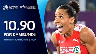 Kambundji BLASTS a 10.90 100m in La-Chaux-de-Fonds!