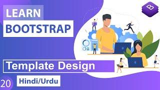 Bootstrap Responsive Template Design Tutorial in Hindi / Urdu