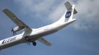 UTair ATR-72 посадка в международном аэропорту Курумоч (Самара)