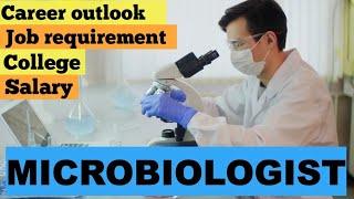 Microbiologist career in Canada - salary wage college job requirement bachelor microbiology master