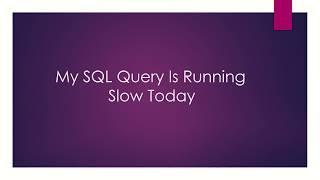 Oracle SQL Tuning Interview Question 1 - My SQL Query Is Running Slow Today