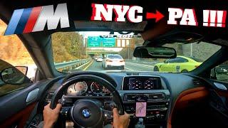 Tri-state Cut up rally !! 30+ BMW M's take over the highway !! ( BMW M6 POV )