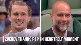 Alexander Zverev to Pep Guardiola: 'You can coach me anytime'  | Wimbledon on ESPN