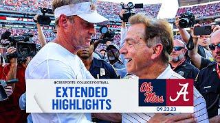 No. 15 Ole Miss vs No. 13 Alabama: Extended Highlights I CBS Sports