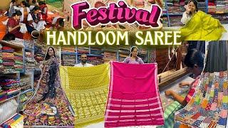 Festive Handloom Saree | Handloom Saree in Mumbai | Mumbai's Best Saree Market | Latest Saree Design