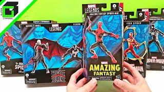 SPIDER-MAN Marvel Legends 60 YEARS (Complete Set) UNBOXING and REVIEW with VENOM, IRON SPIDER, KNULL