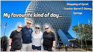 Checking out the stores at Epcot, Cracker Barrel & Disney Springs