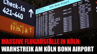 Zahlreiche Flüge fallen aus: Bodenpersonal streikt am Köln Bonn Airport | 23.02.2025