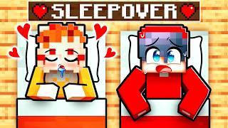 Cash & Mia SLEEPOVER in Minecraft!