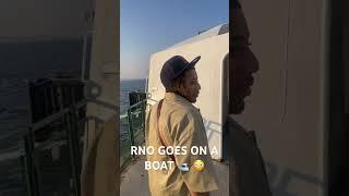 “RNO LANG” Goes on a yacht for the first time  #rnotv #yacht #shorts