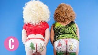 Holiday Glitter Butts ft. Drag Queens Ruby Roo and Brita Filter | Cosmopolitan