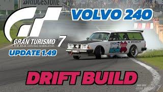 Volvo 240 Drift Build Update 1.49 Gran Turismo 7 - Lap + Setup