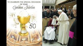 Fr. James begins sacerdotal golden jubilee with the blessings of Pope Francis